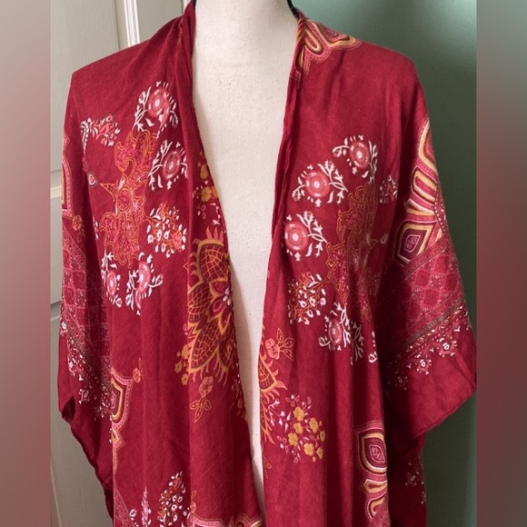 Womens Kimono cover up cardigan top, One size - Picture 8 of 8
